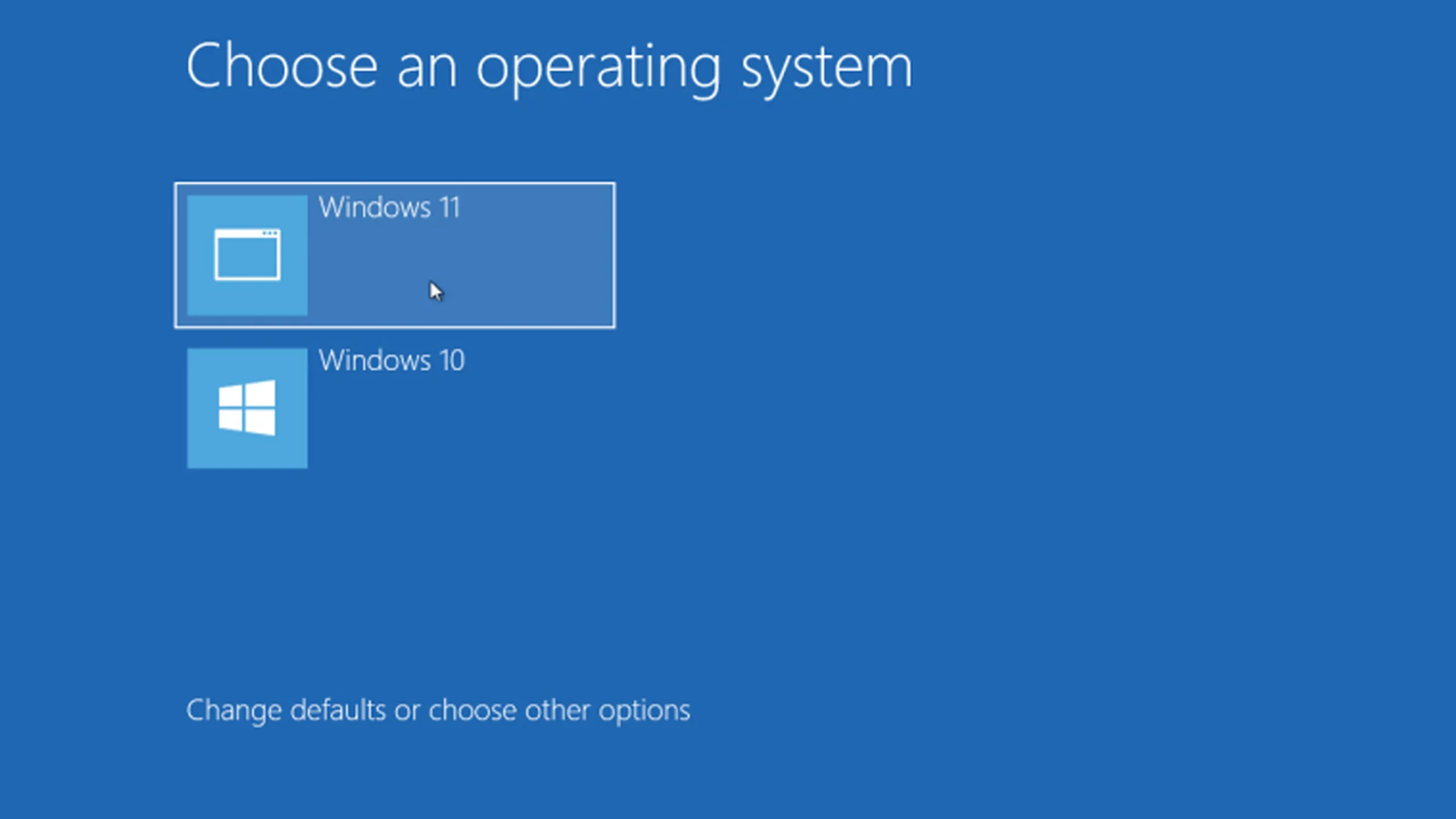 Elegir sistema operativo de arranque
