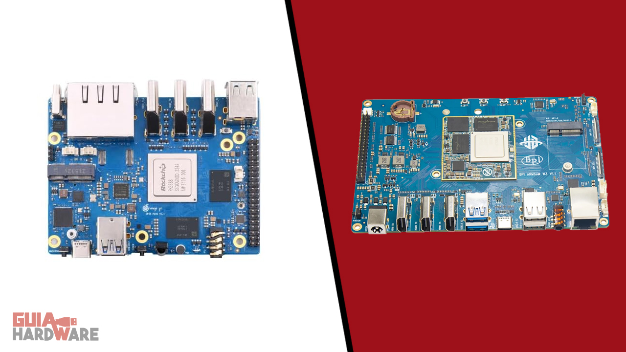 Banana Pi BPI-W3 vs. Orange Pi 5 Plus; os traemos una comparativa entre dos modelos más parecidos de lo que cabría esperar.
