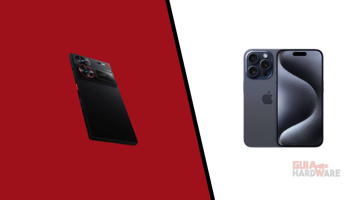 Teléfono Apple iPhone 15 Pro Max VS ZTE Nubia Z60 Ultra