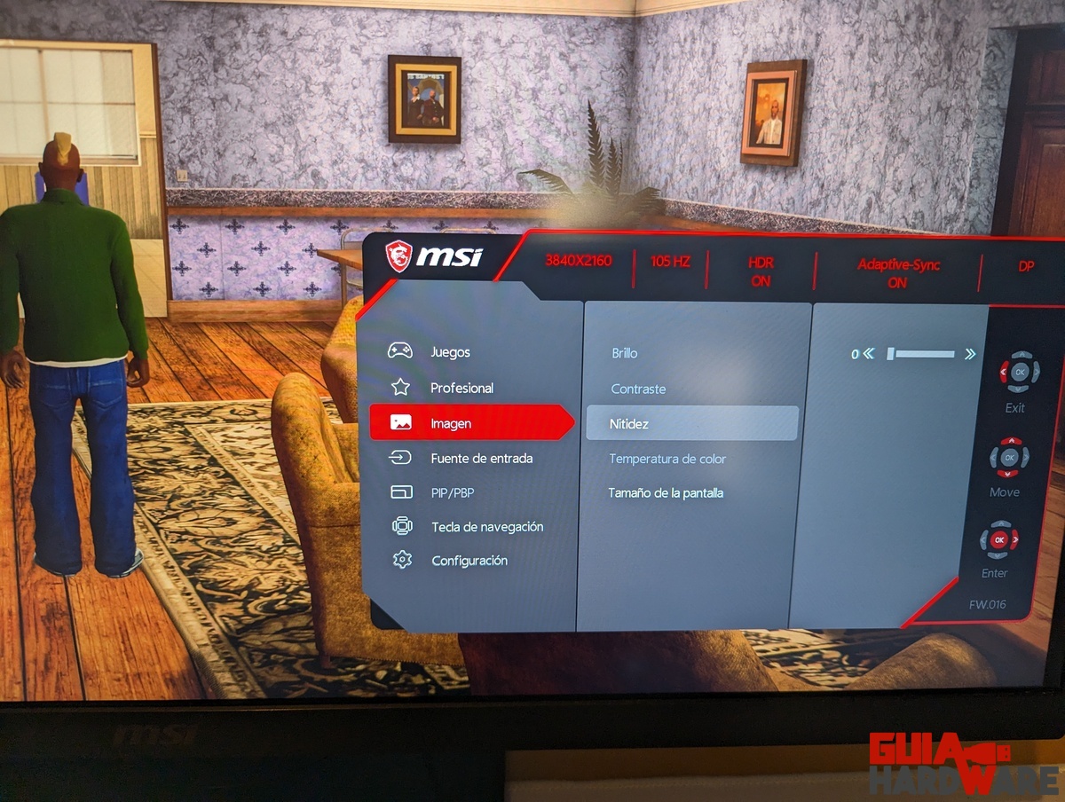 Monitor MSI MAG 274UPF configuración