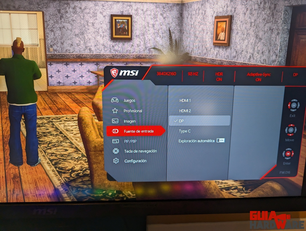 Monitor MSI MAG 274UPF configuración