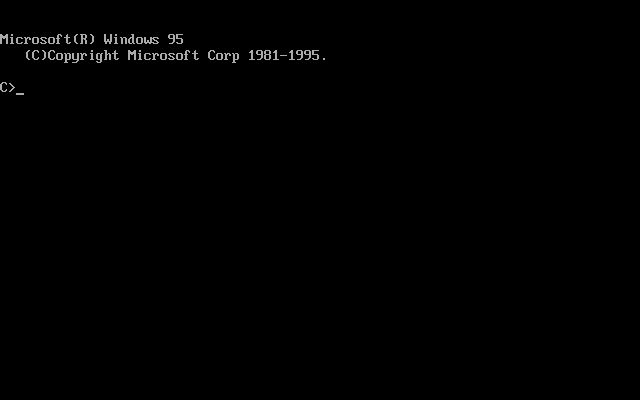 MS-DOS Windows 95