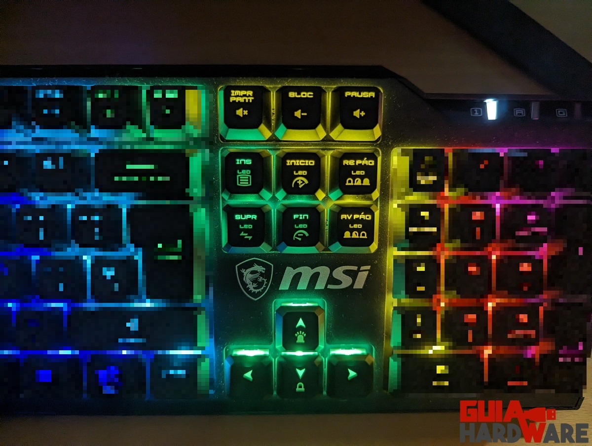 teclas de control de atajos MSI VIGOR GK41