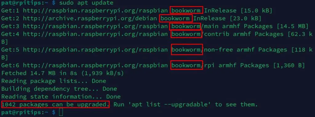 Línea de comandos Raspberry Pi