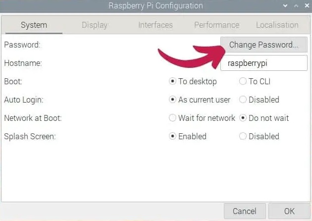 Change Password Raspberry Pi