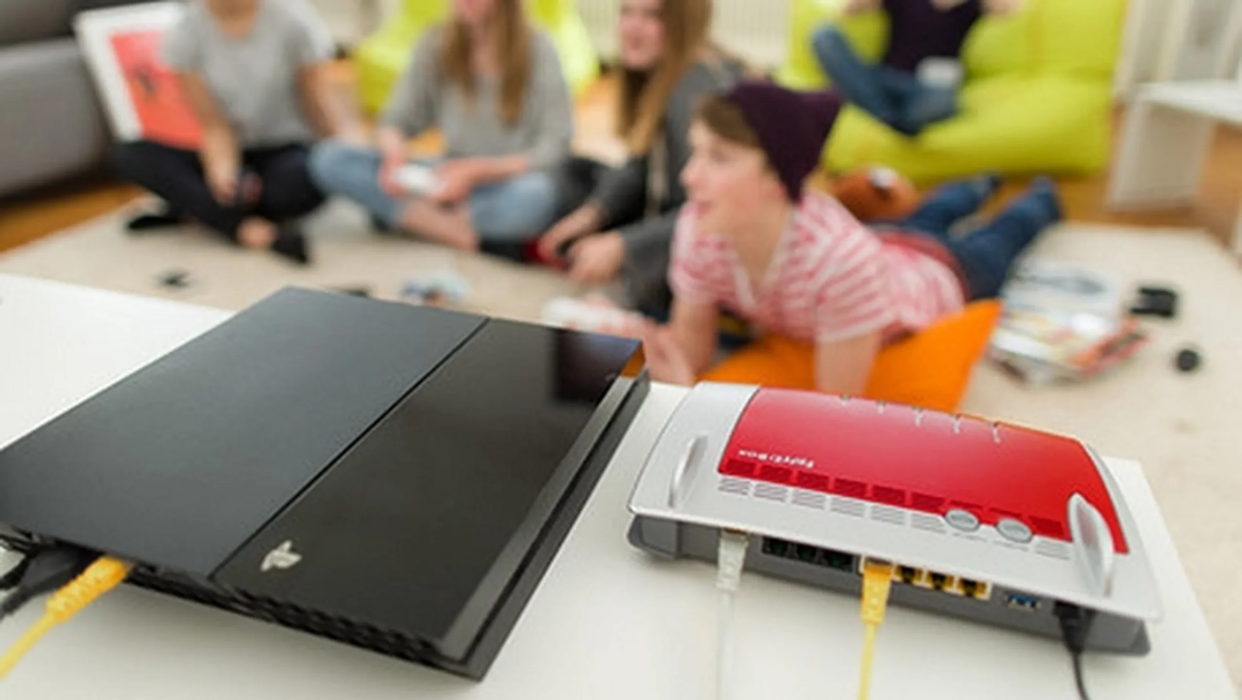 PS4 conectada a router por cable