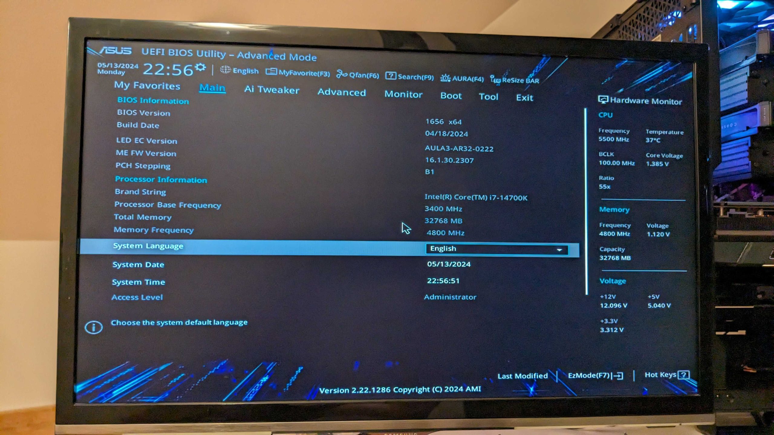 BIOS Asus Prime Z790-P