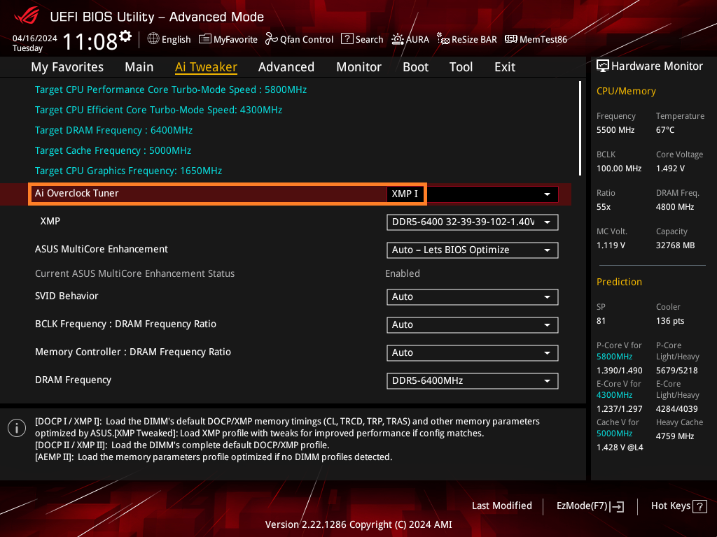 INTEL XMP