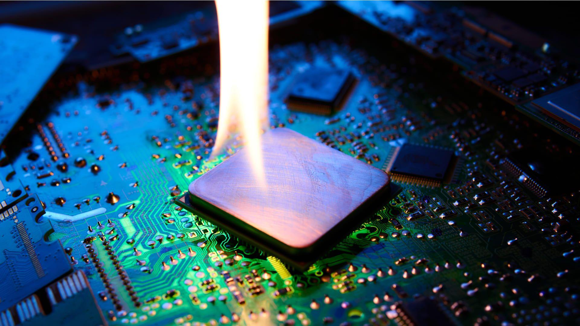 ordenador realizando overclocking