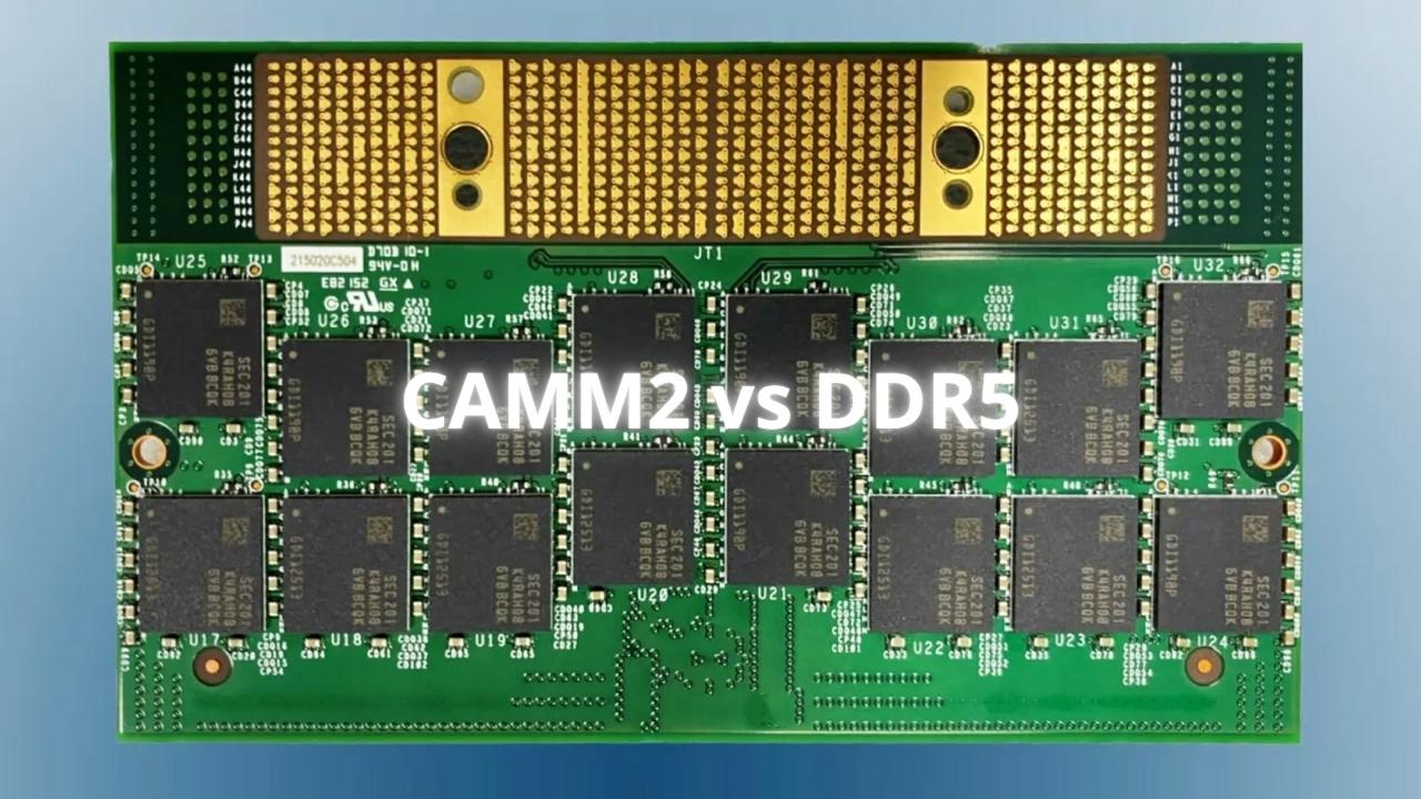 Comparativa CAMM2 vs SO-DIMM