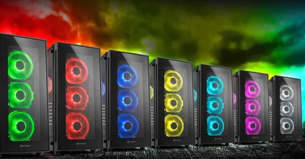 Tipos de frontales de cajas de PC