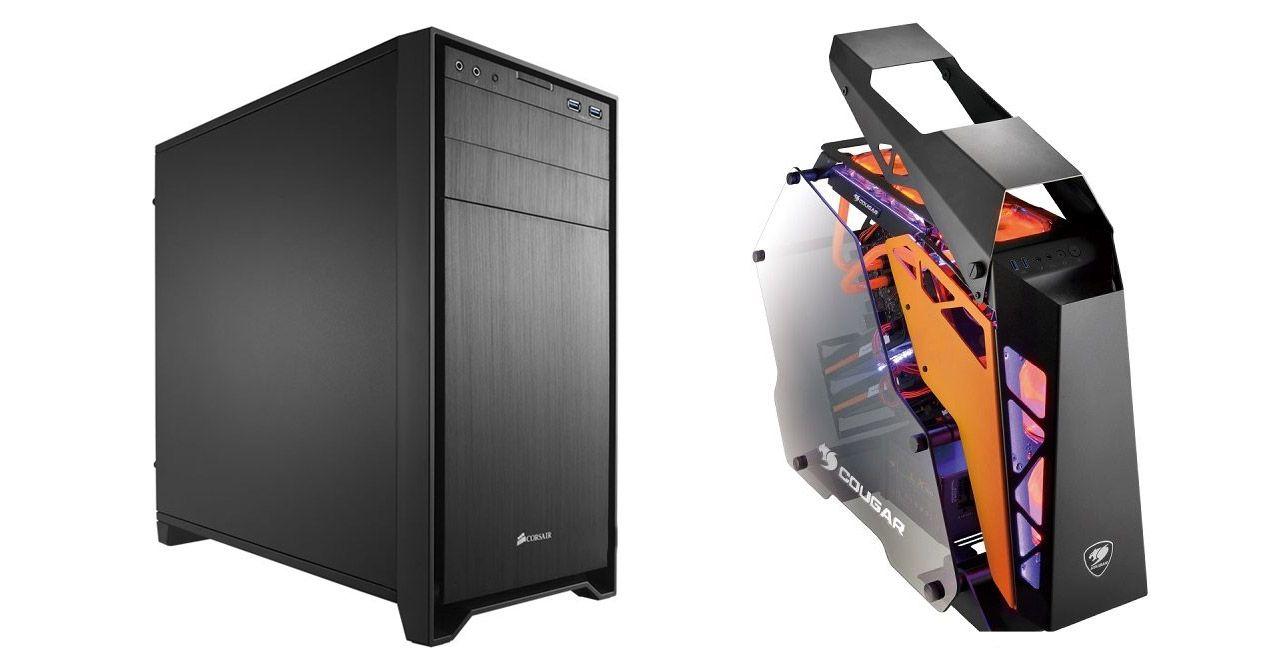 Comparativa de frontales de cajas de PC
