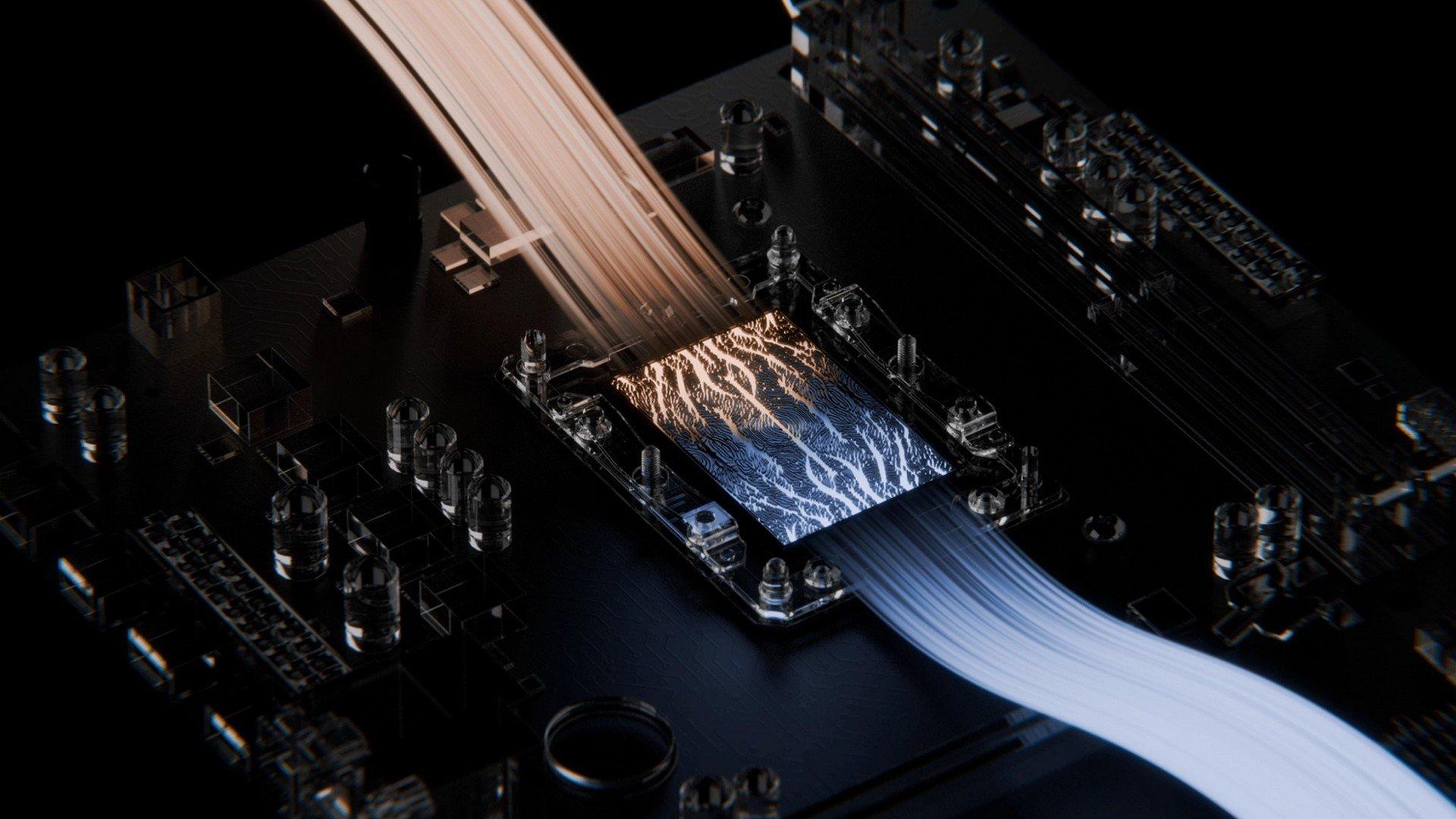 Funcionamiento de la microfluídica en chips de IA