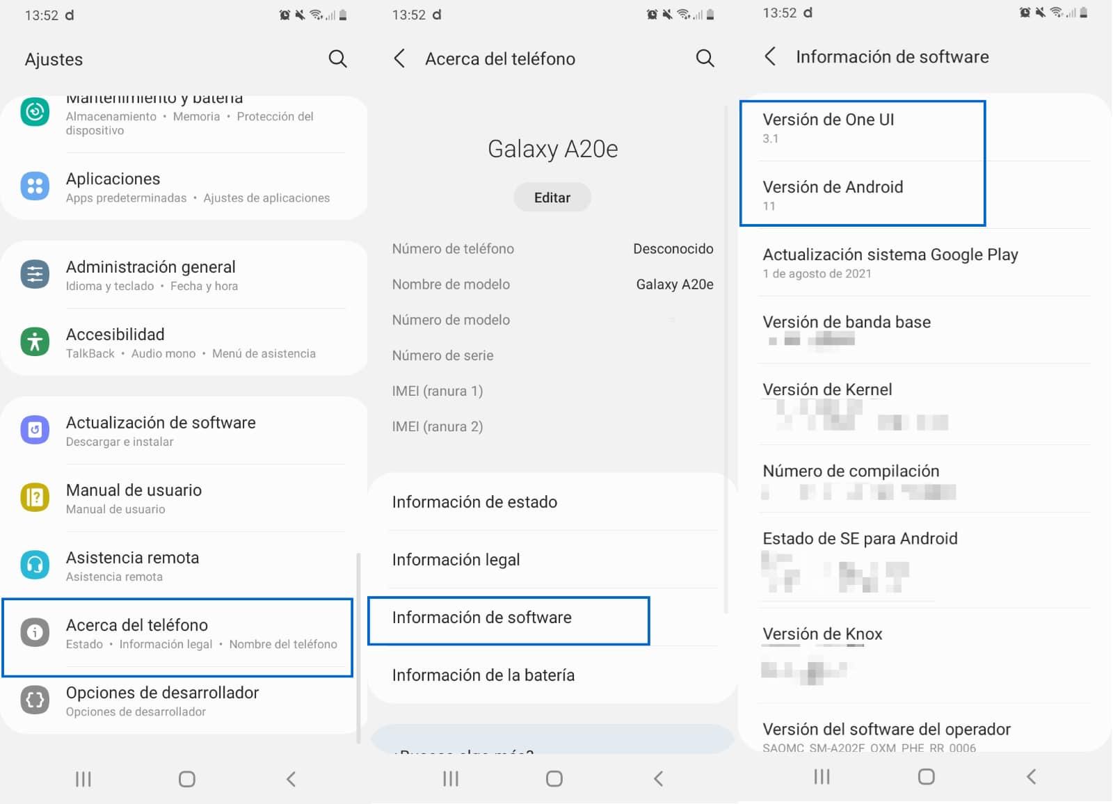 Actualizar sistema operativo Android