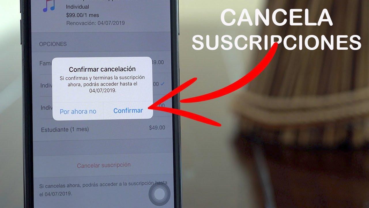Cancelar suscripciones desde App Store