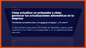 gestionar actualizaciones de software