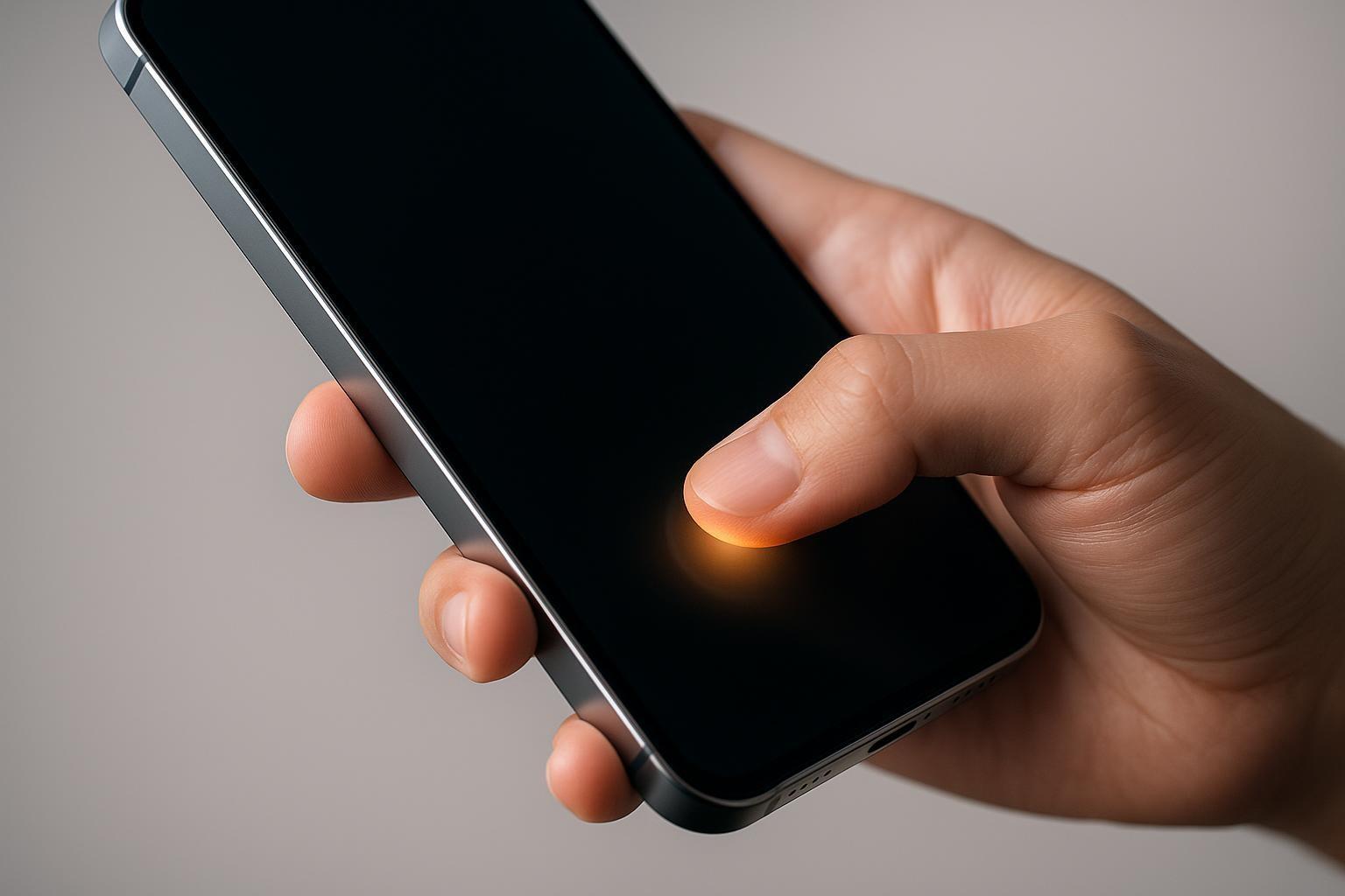 como funciona sensor de huella en pantalla