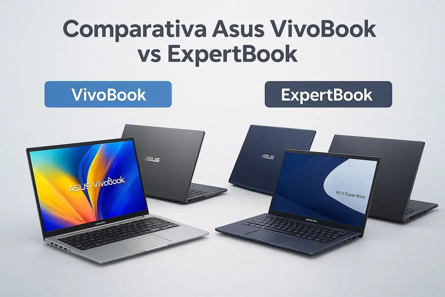 Diseño de Asus ExpertBook Detalle Asus ExpertBook