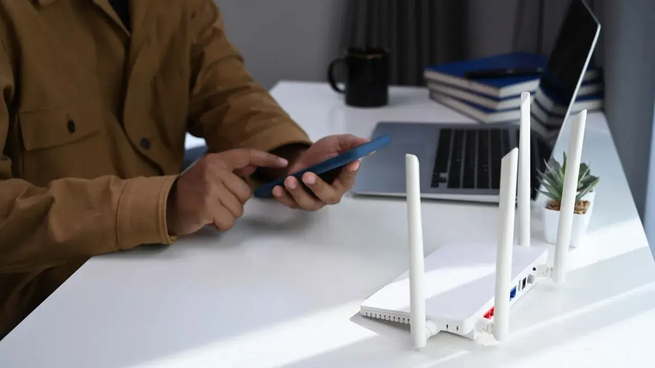 Tecnología de red inalámbrica Router moderno