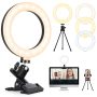 Anillo de luz, 6.3 pulgadas Selfie Ring Light para computadora portátil, anillo 5 en 1 LED con soporte de trípode,...