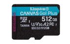 Kingston SDCG3/512GBSP Tarjeta microSD ( 512GB microSDXC Canvas Go Plus 170R A2 U3 V30 Sin SD adaptador)