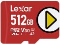 Lexar Play Tarjeta Micro SD 512GB, microSDXC UHS-I, hasta 150MB/s de Lectura, Microsd Compatible con Nintendo Switch, telefono y tableta...