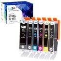 LxTek 570XL 571XL Cartuchos de Tinta Compatible para Canon 570 PGBK 571 XL para Canon PIXMA MG7700 MG7750 MG7751 MG7752...