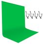 Neewer Pantalla Verde de 6x9 pies/ 1,8x2,8M, Fondo de Fondo para Fotografía, Fondo de Chromakey Verde para Fotografía, Video, Estudio,...