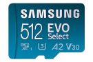 Samsung MB-ME512KA/EU EVO Select - Tarjeta de memoria microSDXC UHS-I U3 de 512 GB, 130 MB/s, Full HD y 4K...